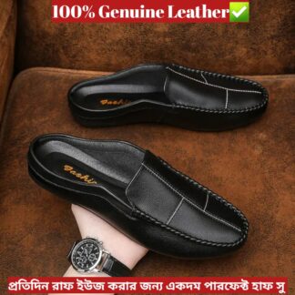 100% Genuine Leather Half Shoes