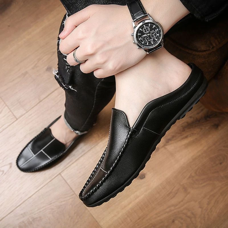 100% Genuine Leather Half Shoes: Hlb